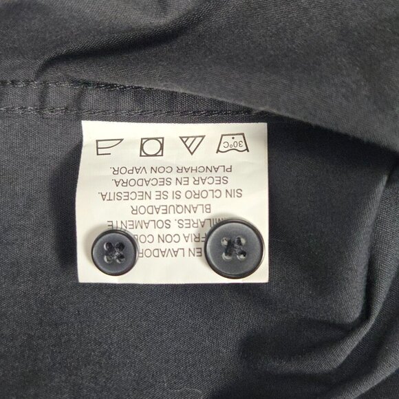 NWT Beverly Hills Polo Club Black Modern Fit Dress Shirt Men’s M Business Casual - Picture 8 of 9